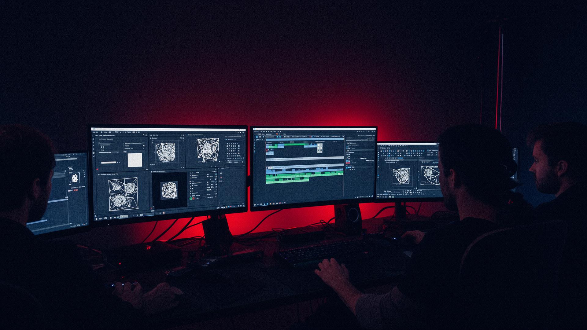 VFX artists at work